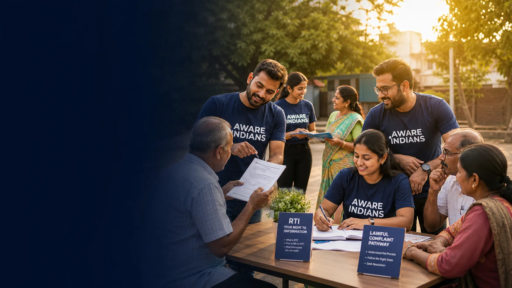 Aware Indians volunteers guiding citizens through RTI and lawful complaint pathways